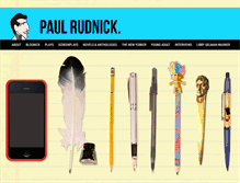 Tablet Screenshot of paulrudnick.com